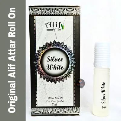 Alif Silver White Attar - 8ml Attar for man